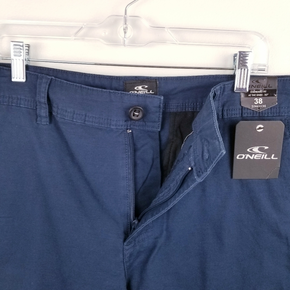 O'Neill Navy Blue Jaxson Stretch Chino Shorts NWT size 38 - Picture 9 of 9